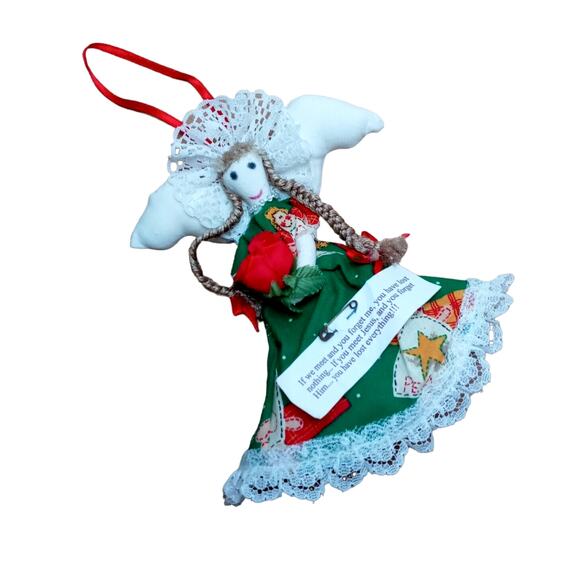 🎄 Primitive Angel🪽 📖Ornament Tree Topper Faith Decor - Picture 5 of 8